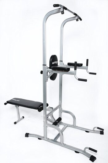 Adjustable Muti-Function VKR Power Tower Chin/ Dip Ab Station w/ Sit Up Bench