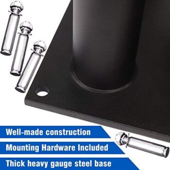 Barbell Holder Vertical Storage Rack for Olympic Bar (5 Bars, 9 Bars) - Image 4