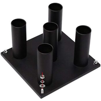 Barbell Holder Vertical Storage Rack for Olympic Bar (5 Bars, 9 Bars) - Image 6