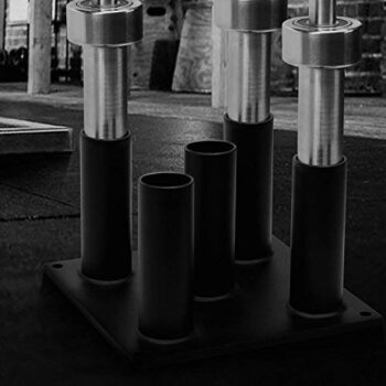 Barbell Holder Vertical Storage Rack for Olympic Bar (5 Bars, 9 Bars) - Image 7