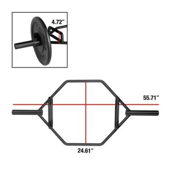 Cap Olympic Trap Bar, Shrug Bar, Hex Bar, Deadlift Bar - Image 2