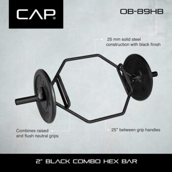 Cap Olympic Trap Bar, Shrug Bar, Hex Bar, Deadlift Bar - Image 5