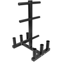 Olympic 2-inch Plate Tree with 6 Bar Holders by Crown Sporting Goods
