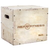 Rep 3 in 1 Wood Plyometric Box for Jump Training and Conditioning 30/24/20, 24/20/16, 20/18/16, 16/14/12
