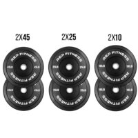 Rep Bumper Plates for Strength and Conditioning Workouts and Weightlifting 1-3 Year Warranty, Low Odor
