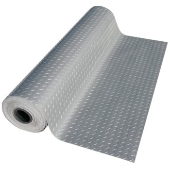 Diamond Plate Metallic PVC Flooring - Image 2