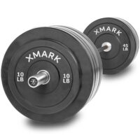 The Deadlift Package Featuring the XMark VOODOO Commercial Olympic Bar, Hard Chrome with Black Manganese Phosphate shaft, 185,000 PSI and 280 lbs. of XMark Superb Quality Olympic Bumper Plates