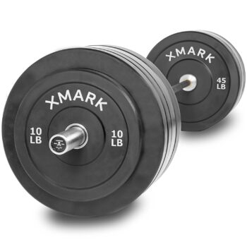 The Deadlift Package Featuring the XMark VOODOO Commercial Olympic Bar, Hard Chrome with Black Manganese Phosphate shaft, 185,000 PSI and 280 lbs. of XMark Superb Quality Olympic Bumper Plates