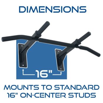 Ultimate Body Press Wall Mount Pull Up Bar with Four Grip Positions - Image 3