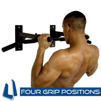 Ultimate Body Press Wall Mount Pull Up Bar with Four Grip Positions - Image 5
