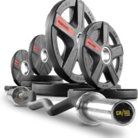 XMark Curl Bar Weight Set for Arm Training