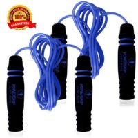 Jump Rope with Memory Foam Handles and Weighted Speed Cable