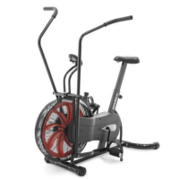 Exercise Bike Black Red Air Resistance Cardio Machine - Marcy Fan Bike | NS-1000