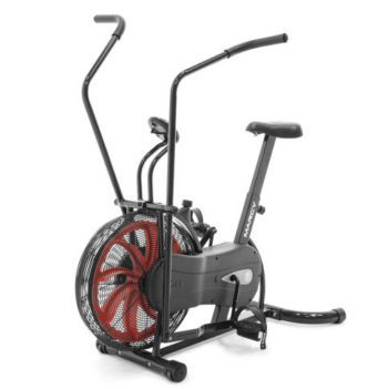 Exercise Bike Black Red Air Resistance Cardio Machine - Marcy Fan Bike | NS-1000