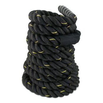 ZENY Black 1.5"/ 2" Width Poly Dacron 30/40/50ft Length Battle Rope - Image 5