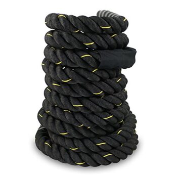 ZENY Black 1.5"/ 2" Width Poly Dacron 30/40/50ft Length Battle Rope - Image 6