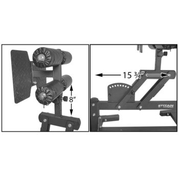 Titan Fitness Glute Hamstring Developer Exercise Machine - Image 3