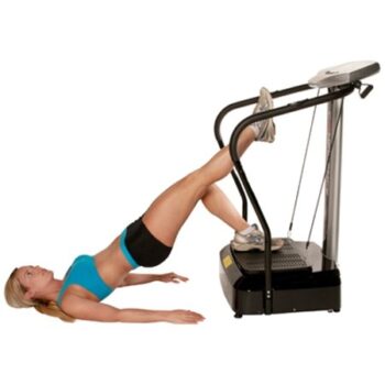 Whole Body Vibration Platform Trainer Fitness Machine with Arm Straps - Image 2