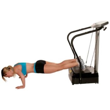 Whole Body Vibration Platform Trainer Fitness Machine with Arm Straps - Image 4