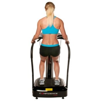 Whole Body Vibration Platform Trainer Fitness Machine with Arm Straps - Image 5