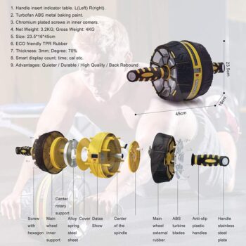 Ab Roller Kinetic Exercise Wheel - Image 3