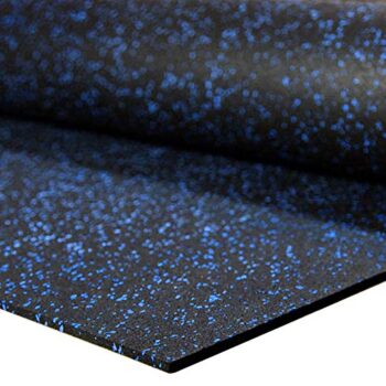 1/4" Tough Rubber Roll (Blue Fleck, 4' x 10')