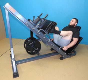 4-Way Hip Sled to use as Leg Press, HACK Squat, Forward Thrust, Calf Raise to give a Full Lower Body Workout Unit has DLX. Pads, Wide Adj. Deck Plates, 8 Wheels for Flawless Movement - Image 4