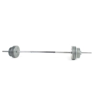 CAP Barbell 100 lb Weight Set with Chrome Bar