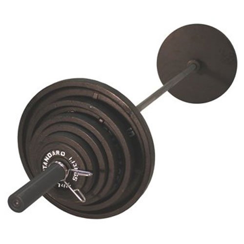 Gold's Gym 300 lb Olympic Barbell Weight Set