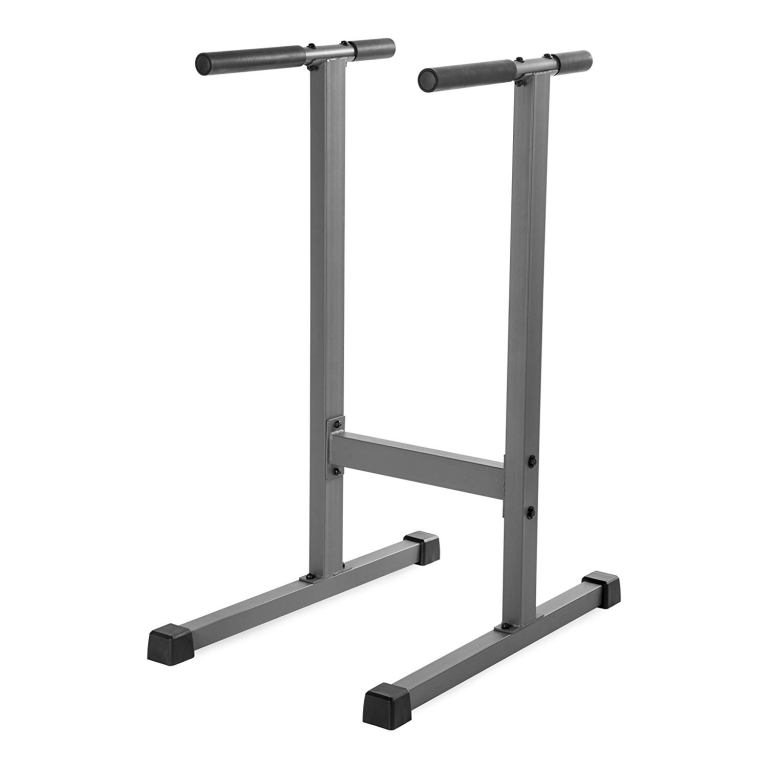 XMark Fitness Dip Station 500 lb. Weight Capacity Uniquely Engineered Angled Uprights Accommodate Men and Women XM-4443