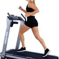 Sunny Health & Fitness ASUNA SpaceFlex Electric Running Treadmill with Auto Incline