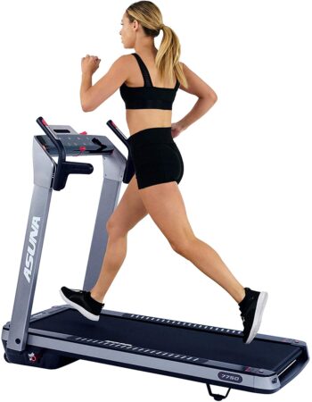 Sunny Health & Fitness ASUNA SpaceFlex Electric Running Treadmill with Auto Incline