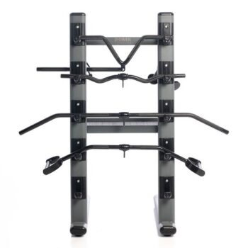 Black Chrome Cable Attachments Bar and Accessory Rack with Attachments