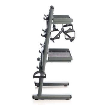 Black Chrome Cable Attachments Bar and Accessory Rack with Attachments