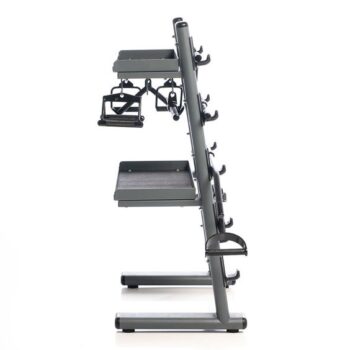 Black Chrome Cable Attachments Bar and Accessory Rack with Attachments