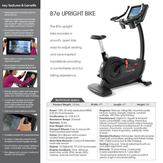 Circle Fitness 7000 – Upright Cycle with Built in Digital TV