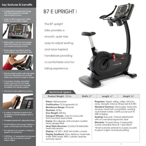 Circle Fitness 7000 – Upright Cycle with LED Console