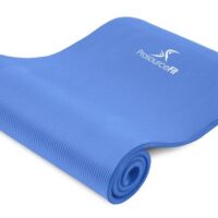 Extra Thick Yoga and Pilates Mat 1/2 inch Blue