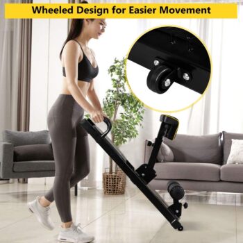 GYMAX Sissy Squat Machine, 8-in-1 Workout Machine with Adjustable Height & Protective Foam, Multiple Position Training Machine for Sissy Squat, Push-up, Sit-up, Rope Exercise, Home Gym