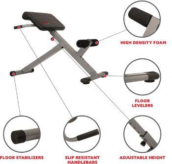 Sunny Health & Fitness SF-BH6629 45 Degree Hyperextension Roman Chair