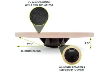 Wooden Balance Board Black