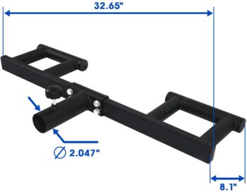 Yes4All Viking Press Attachment for 2-Inch Olympic Barbell – 3 Hand Grip Positions for Increased Versatility