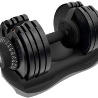 ATIVAFIT Adjustable Dumbbell Fitness Dial Dumbbell with Handle and Weight Plate for Home Gym Note: Single (71.5 lbs)