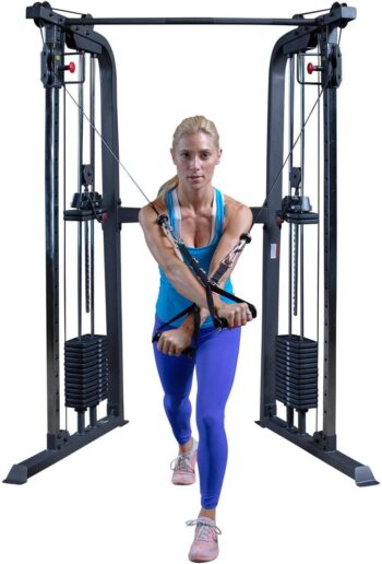 Body-Solid Powerline PFT100 Functional Trainer Cable Machine, Dual 160 Lb. Weight Stacks