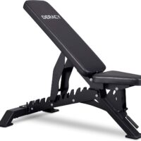 DERACY Deluxe Adjustable Weight Bench for Full Body Workout, Weight Capacity 1100 lbs, Incline and Flat Weight Bench for Indoor Workout, Home Gym