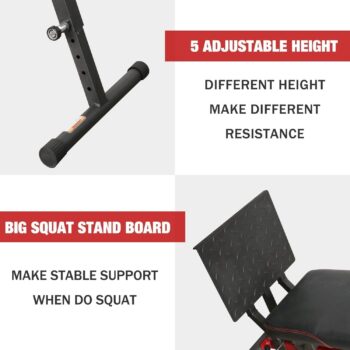 ER KANG Versatile Workout Total Body Strength Training Fitness Equipment with 5 Levels of Resistance, Weight Plate Holder, and Detachable Attachments for Home Gym (Indoor)