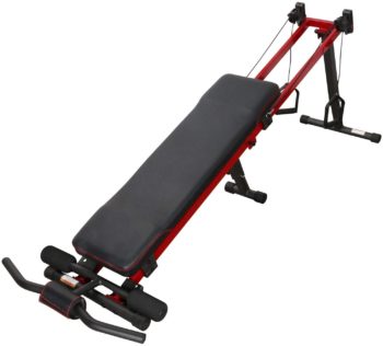 ER KANG Versatile Workout Total Body Strength Training Fitness Equipment with 5 Levels of Resistance, Weight Plate Holder, and Detachable Attachments for Home Gym (Indoor)