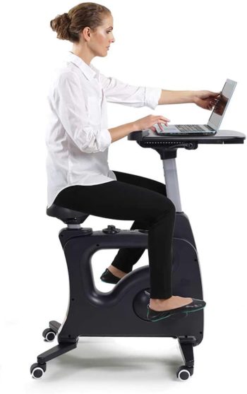 FLEXISPOT Home Office Standing Desk Exercise Bike Height Adjustable Cycle - Deskcise Pro