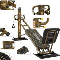 GR8FLEX High Performance Gym - Military XL Model with Total Over 100 Workout Exercises