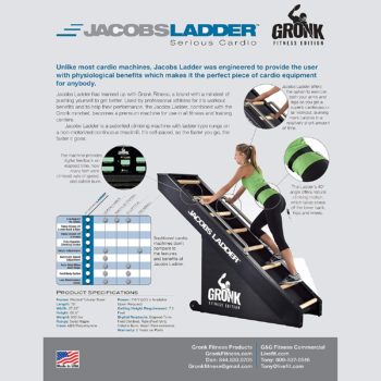 JACOBS LADDER Gronk Edition Step Machine, Gronk Edition, Black